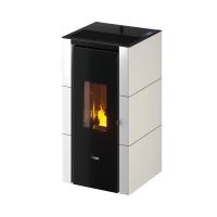 Piecyk na pelet Cristal 7,0 kW – Cadel - Piec na pelet Cristal3 7,0 kW  biały